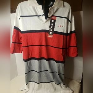 Starbury Men's Striped Polo Shirt Sz Medium NWT